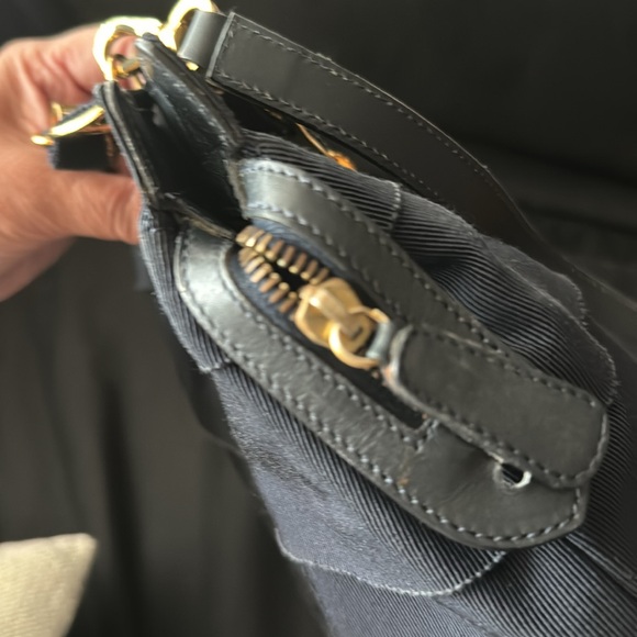 Salvatorre Ferragamo Canvas Handbag with strap - Picture 7 of 11